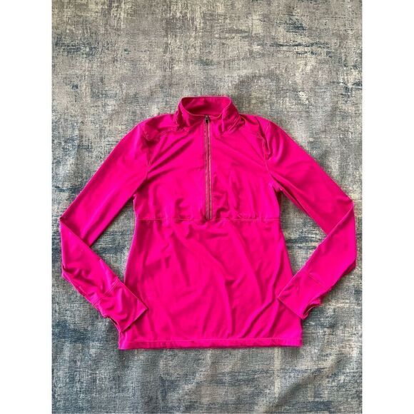 Ideology Bright Barbie Pink Half Zip Athletic Pullover Women's Medium - Picture 1 of 7